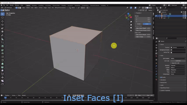 Inset faces