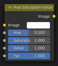 Compositing node types compositor node hue sat