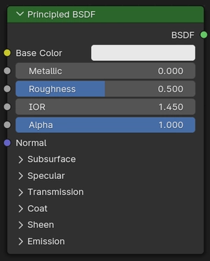 Node types shader node bsdf principled