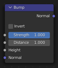 Node types shader node bump