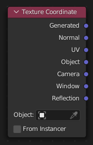 Node types shader node tex coord