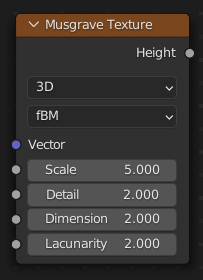 Node types shader node tex musgrave